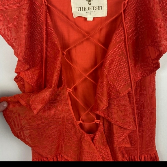 Revolve Silk Jetset Diaries Forever Dress Mandarin - Picture 5 of 10